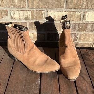 Espuela De Oro tan nubuck leather low bootie 8 men’s women’s 9/9.5
